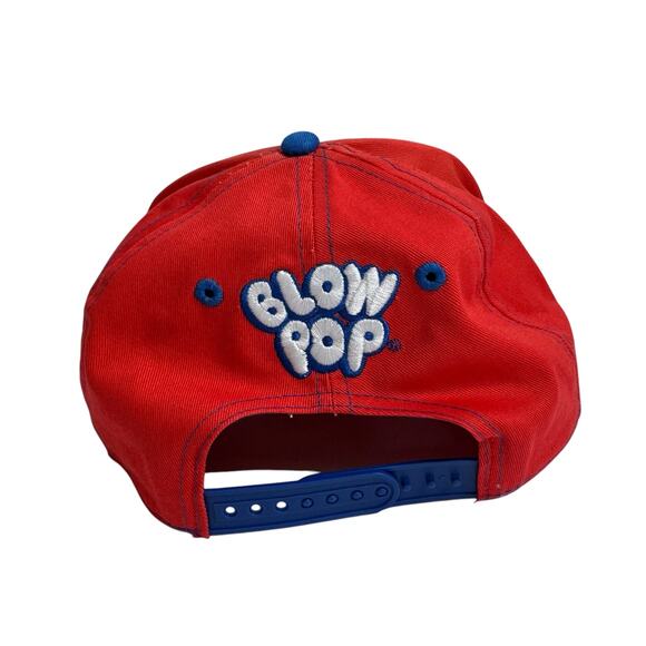 Charms Blow Pop SnapBack Canvas Cap Hat Red White Blue Cotton One Size Adult - Picture 3 of 7